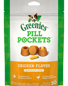 Greenies PILL POCKETS™ Treats for Dogs Chicken Flavor Capsule (30 count) Cheap