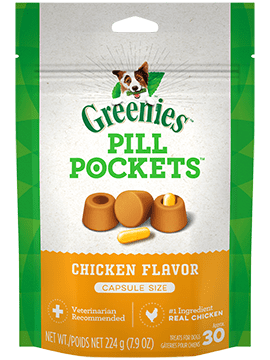 Greenies PILL POCKETS™ Treats for Dogs Chicken Flavor Capsule (30 count) Cheap