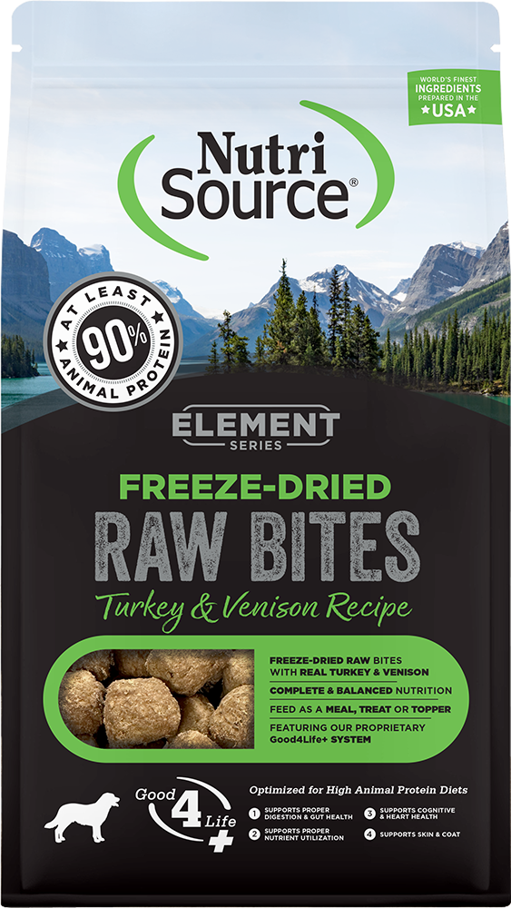 NutriSource Element Series Freeze-Dried Turkey & Venison Recipe For Discount