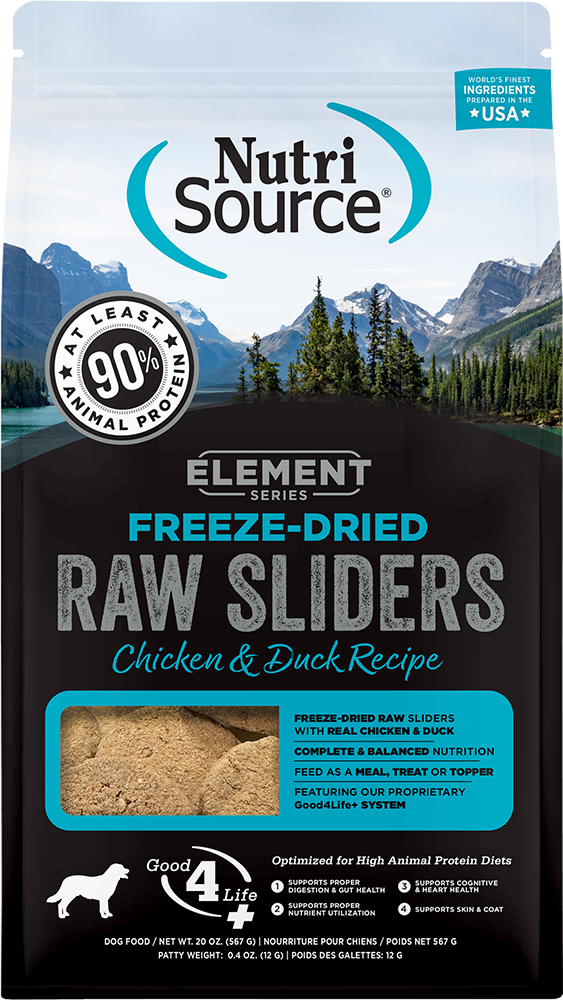 NutriSource Element Series Freeze-Dried Chicken & Duck Recipe Online Sale