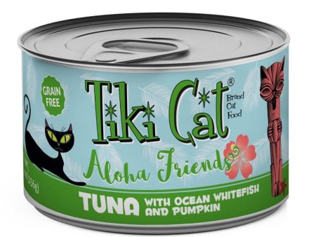 Tiki Cat Aloha Friends Grain Free Tuna with Ocean Whitefish and Pumpkin Canned Cat Food Online