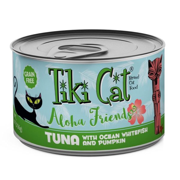 Tiki Cat Aloha Friends Grain Free Tuna with Ocean Whitefish and Pumpkin Canned Cat Food Online