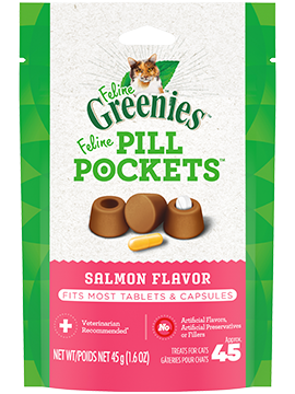 Greenies Pill Pockets Feline Treats Salmon 1.6Oz Online Hot Sale