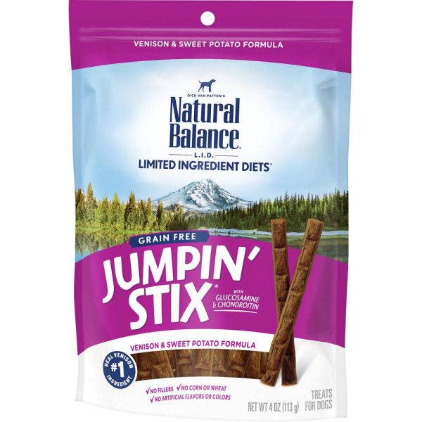 Natural Balance L.I.T. Limited Ingredient Treats Jumpin  Stix Venison & Sweet Potato Formula Dog Treats Fashion