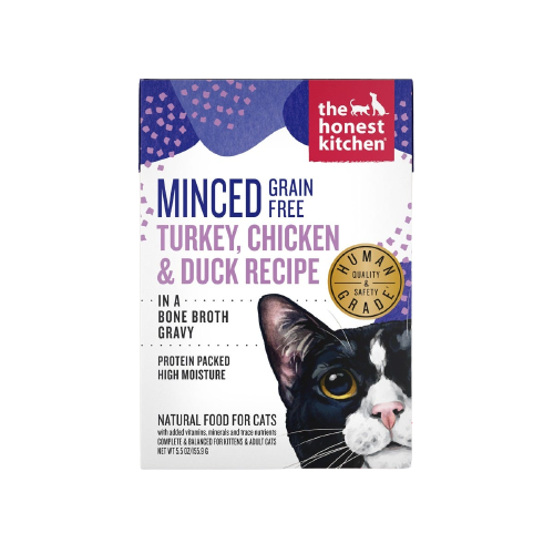 The Honest Kitchen Cat Minced Turkey, Chicken & Duck Recipe in Bone Broth Gravy For Discount