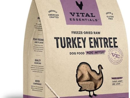 Vital Essentials Freeze-Dried Mini Pet Patties Turkey Entree for Dogs Fashion