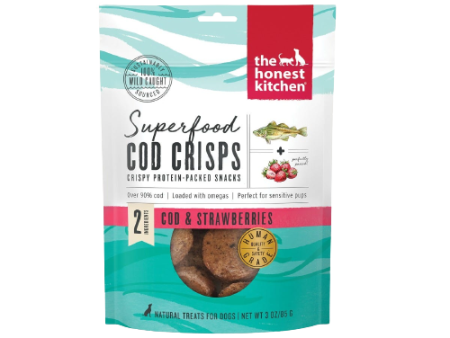 The Honest Kitchen Superfood Cod Crisps - Cod & Strawberry Dog Food on Sale