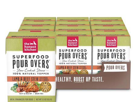 The Honest Kitchen Superfood Pour Overs Lamb & Beef Stew with Spinach, Kale, & Broccoli Dog Food Online