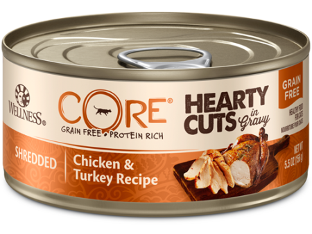 Wellness CORE Canned Hearty Cuts in Gravy Shredded Chicken & Turkey Formula on Sale