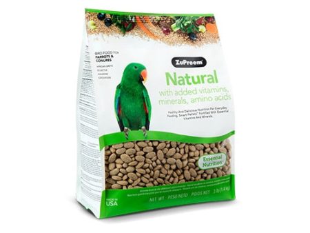 ZuPreem Natural for Parrots & Conures (Medium to Large Birds) For Sale