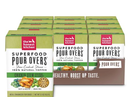 The Honest Kitchen Superfood Pour Overs Chicken Stew with Spinach, Kale, & Broccoli Dog Food Discount