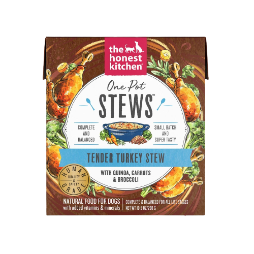 The Honest Kitchen One Pot Stew Tender Turkey Stew with Quinoa, Carrots & Broccoli for Dogs Sale