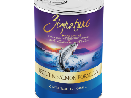 Zignature Trout and Salmon Canned Dog Food Formula Fashion