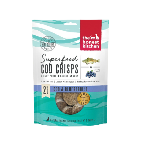 The Honest Kitchen Superfood Cod Crisps - Cod & Blueberry Dog Food Hot on Sale