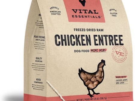 Vital Essentials Freeze-Dried Mini Chicken Niblets for Dogs Supply