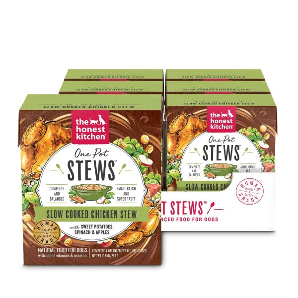 The Honest Kitchen One Pot Stew Slow Cooked Chicken Stew with Sweet Potato, Spinach & Apples for Dogs Online Sale