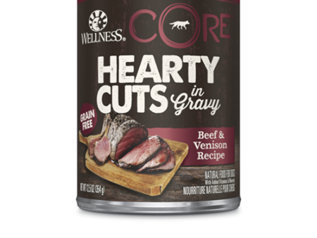 Wellness CORE Canned Hearty Cuts in Gravy Beef & Venison Formula Supply